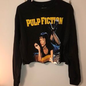 Women’s Cropped Sweatshirt Pulp Fiction Graphic